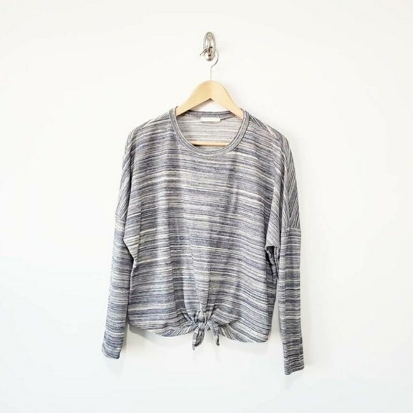 Anthropologie Tops - Anthropologie Wasabi & Mint Tie Front Long Sleeve